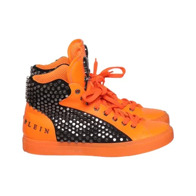 Sneakers (Orange, Black) from Philipp Plein Leather