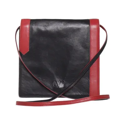 Axelremsväska (Svart, Röd) från Valentino Garavani Skinn