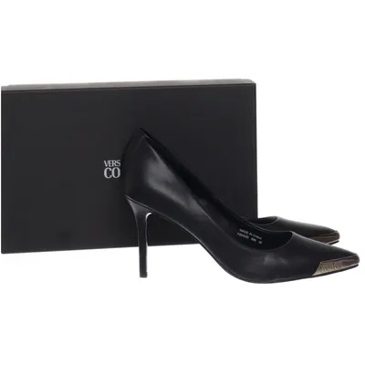 Hakken (Zwart) van Versace Jeans Couture Leer