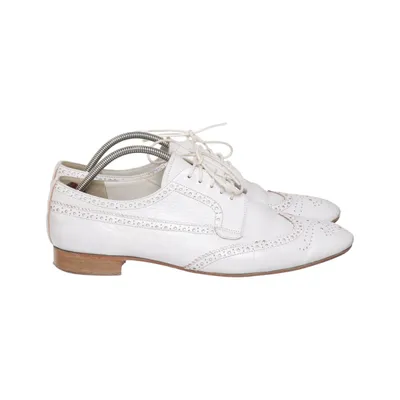 Schnürschuhe (Weiß) von Prada Leder