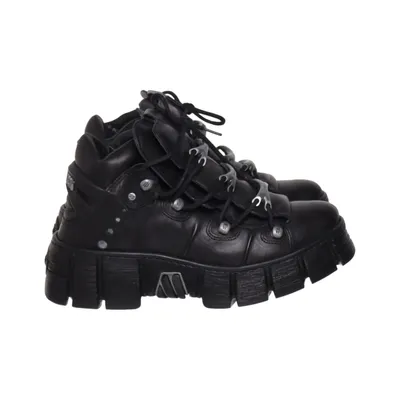 Laced boots (Black) from New Rock
