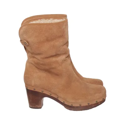 Heeled boots (Brown) from UGG Leather, Suede