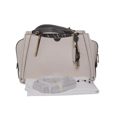 Handtas (Wit, Beige) van Coach Leer