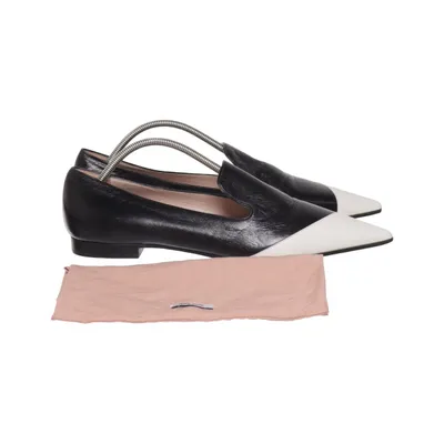 Loafers (Zwart, Wit) van Miu Miu Leer