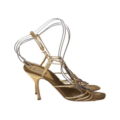 Sandaletten (Goud) van Prada Leer