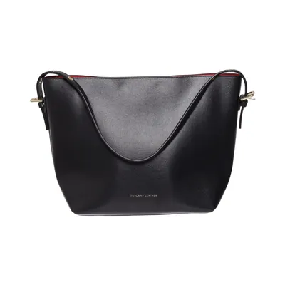 Schoudertas (Zwart) van Tuscany Leather
