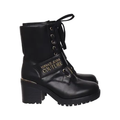 Bottes à talons (Noir) de Versace Jeans Couture