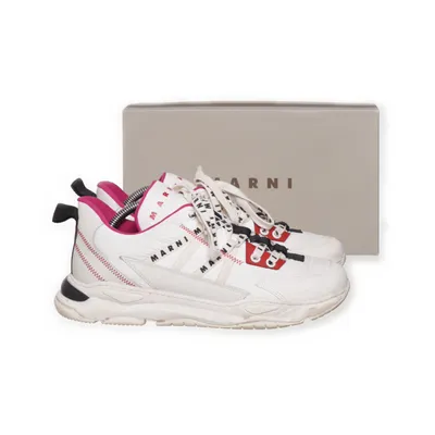 Baskets (Blanc) de Marni Cuir