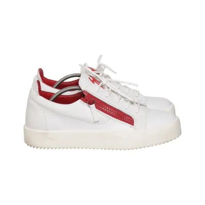 Baskets (Blanc, Rouge) de Giuseppe Zanotti Cuir