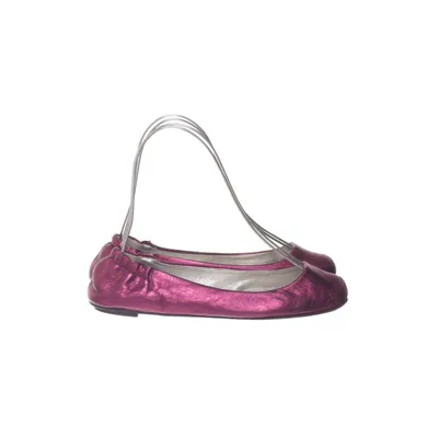Ballet flats (Purple) from Dolce & Gabbana Leather