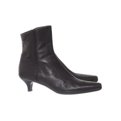 Heeled boots (Brown) from Prada Linea Rossa Leather