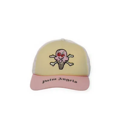 Baseballkeps (Rosa, Gul, Vit) från Palm Angels Bomull, Polyester