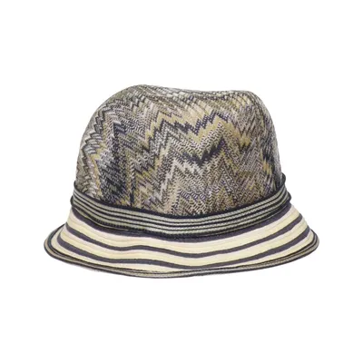 Chapeau Fedora (Jaune, Multicolore) de Missoni Viscose