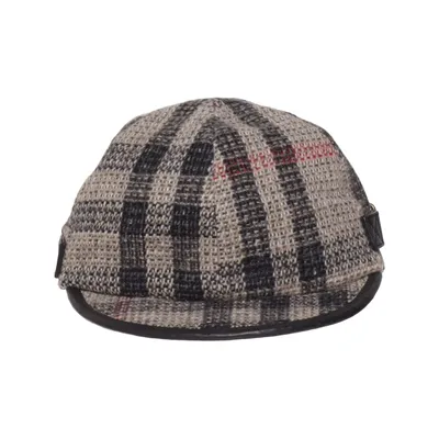 Platte pet (Beige, Meerkleurig) van Burberry Katoen, Wol