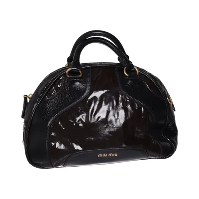 Handbag (Black, Brown) from Miu Miu Leather