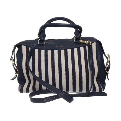 Handbag (Blue, White) from Lauren Ralph Lauren Leather