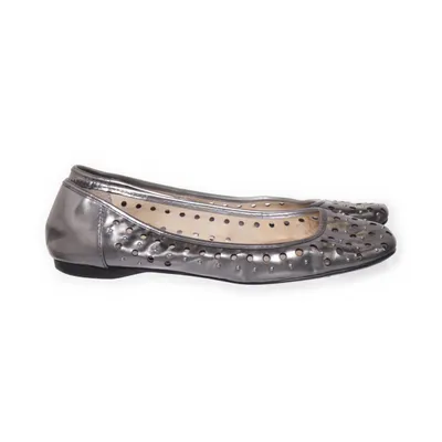 Ballerinas (Silber) von Michael Kors Leder