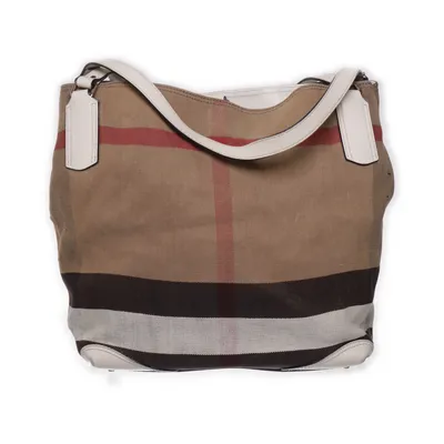 Handväska (Canvas Check Medium Ashby Hobo) från Burberry