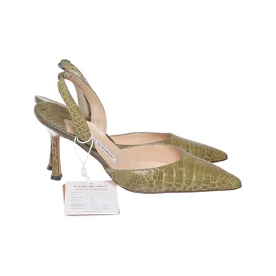 Klackskor (Grön) från Manolo Blahnik Skinn