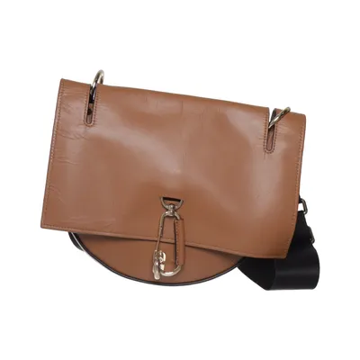 Umhängetasche (Braun, Schwarz) von Zac Posen Leder