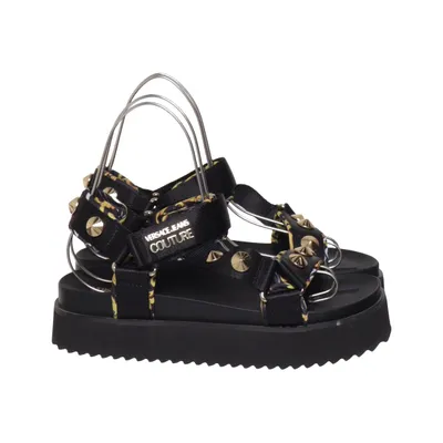 Sandales (Noir) de Versace Jeans Couture