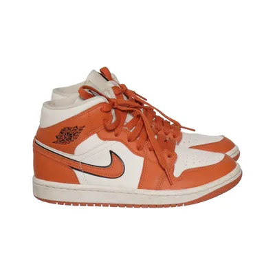 Sneakers (1 Mid) van Nike Air Jordan Leer