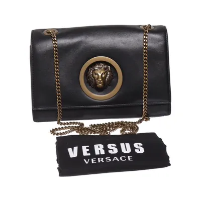 Schoudertas (Zwart) van Versus Versace Leer