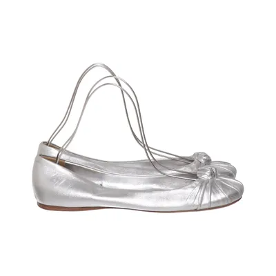 Ballerines (Argent) de Prada Cuir