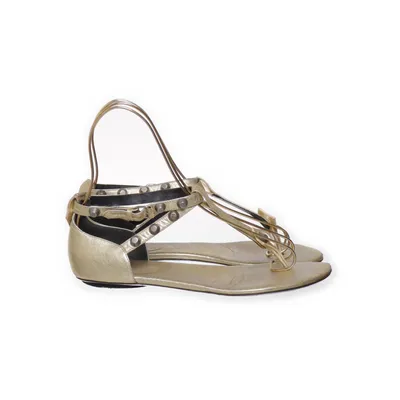 Sandals (Gold) from Balenciaga Leather