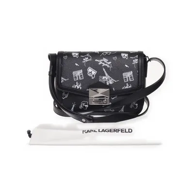 Axelremsväska (Svart, Vit) från Karl Lagerfeld Polyuretan