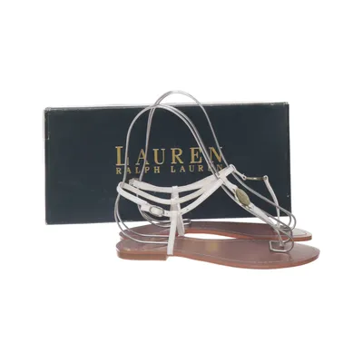 Flip-flops (White, Brown) from Lauren Ralph Lauren Leather