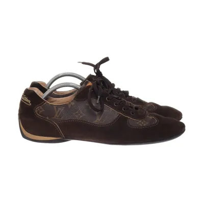 Sneakers (Brun) från Louis Vuitton Mocka, Skinn