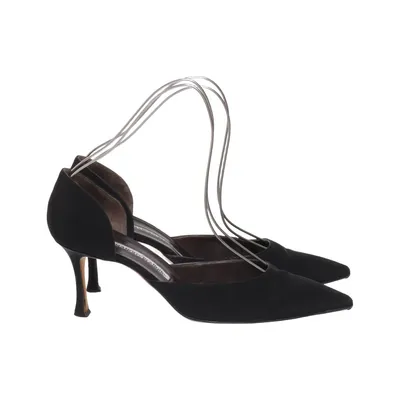 Escarpins (Noir) de Manolo Blahnik Cuir