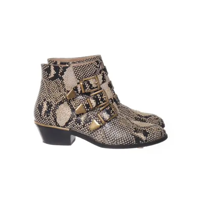 Boots (Beige, Svart, Guldfärgad) från Chloé Skinn