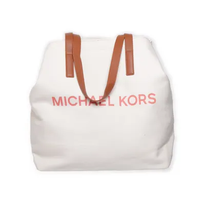 Handväska (Vit, Brun, Röd) från Michael Kors Bomull, Polyuretan