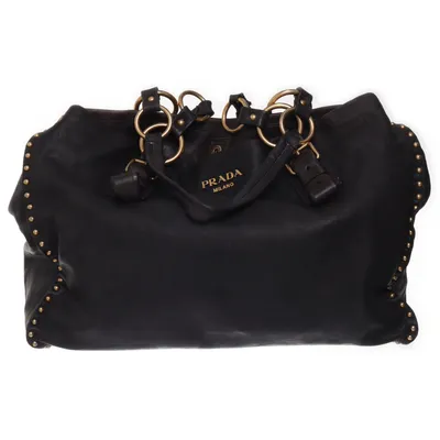Sac à main (Marron, Noir) de Prada Cuir