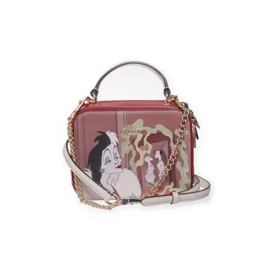 Axelremsväska (Röd, Flerfärgad) från Disney x Coach Skinn