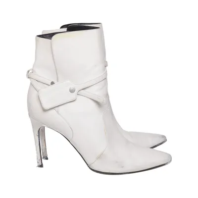 Bottes à talons (Blanc) de Off-White Cuir