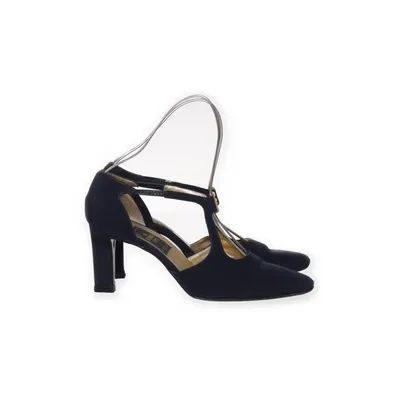 High heel sandals (Blue) from Fendi Leather