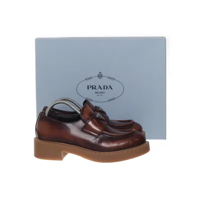 Loafers (Brown) from Prada Leather