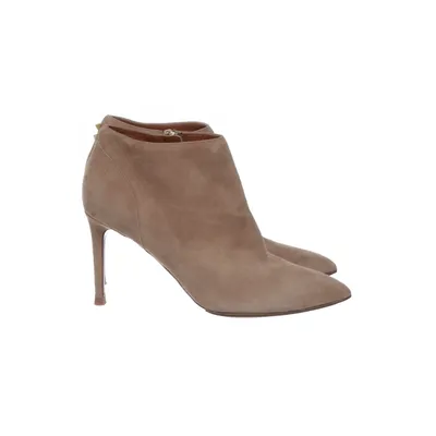 Laarzen met hak (Beige, Bruin) van Valentino Garavani Suède, Leer