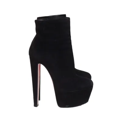 Laarzen met hak (Zwart) van Christian Louboutin Suède