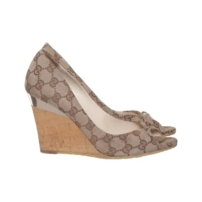 Kilehælssko (Beige) fra Gucci