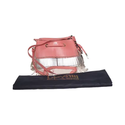 Shoulder-bag (Pink, Silver, Beige) from Cavalli Class Cotton, Leather