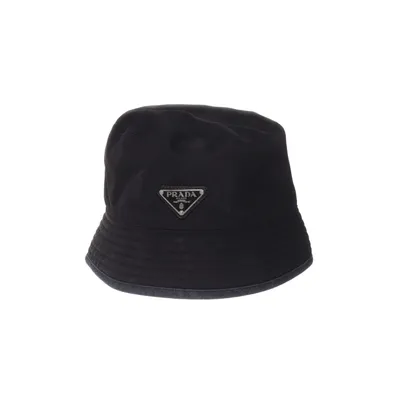 Bucket hat (Black, Blue) from Prada Cotton, Nylon