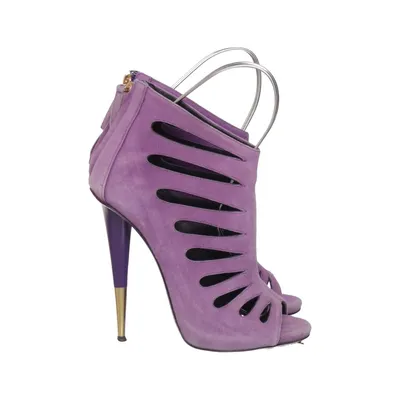 Sandales à talons hauts (Violet) de Giuseppe Zanotti Daim