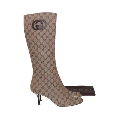 Laarzen (Beige, Bruin) van Gucci Leer