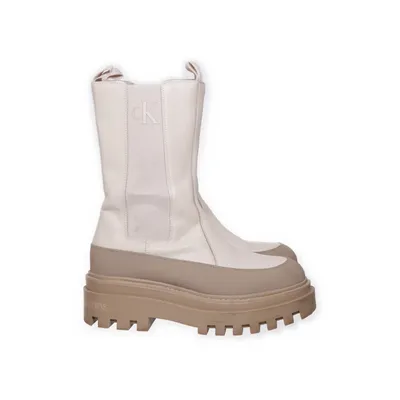 Laarzen (Beige) van Calvin Klein Jeans Katoen, Polyester, Leer