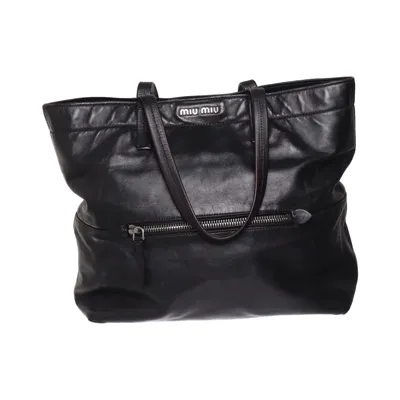 Handbag (Black) from Miu Miu Leather