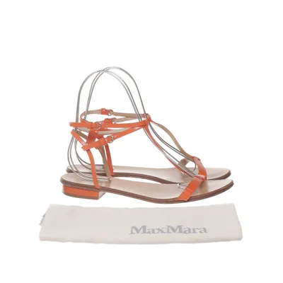 Sandalen (Oranje, Beige, Goud) van MaxMara Leer